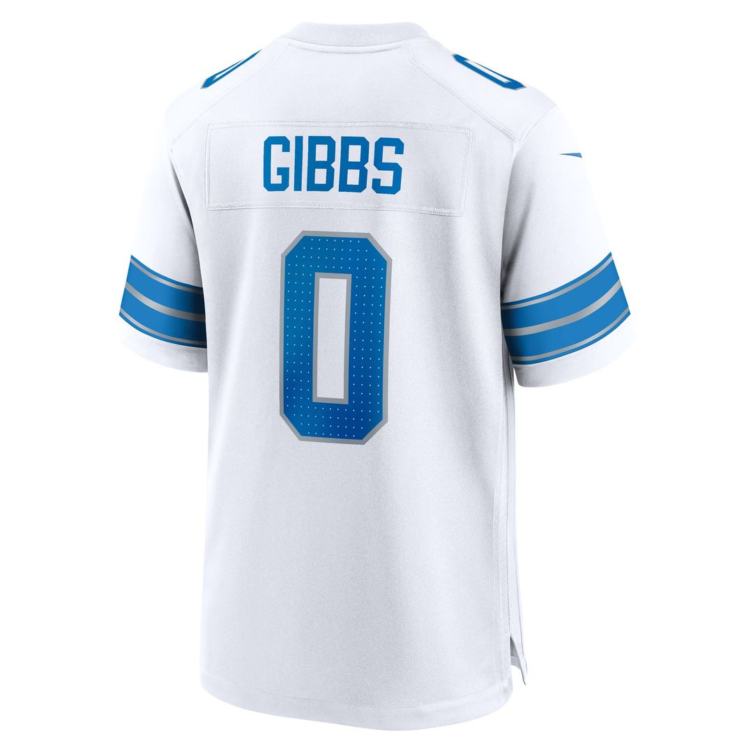 Jahmyr Gibbs Detroit Lions Nike Black 2nd Alternate Game Player Jersey