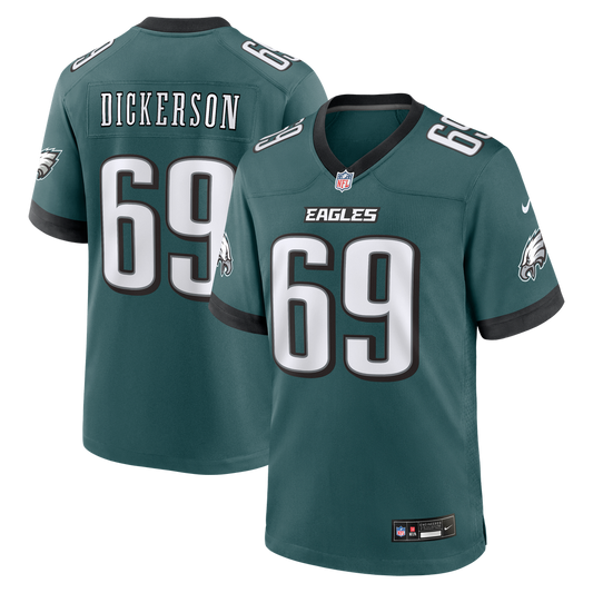 Landon Dickerson Philadelphia Eagles Nike Midnight Green Team Game Jersey