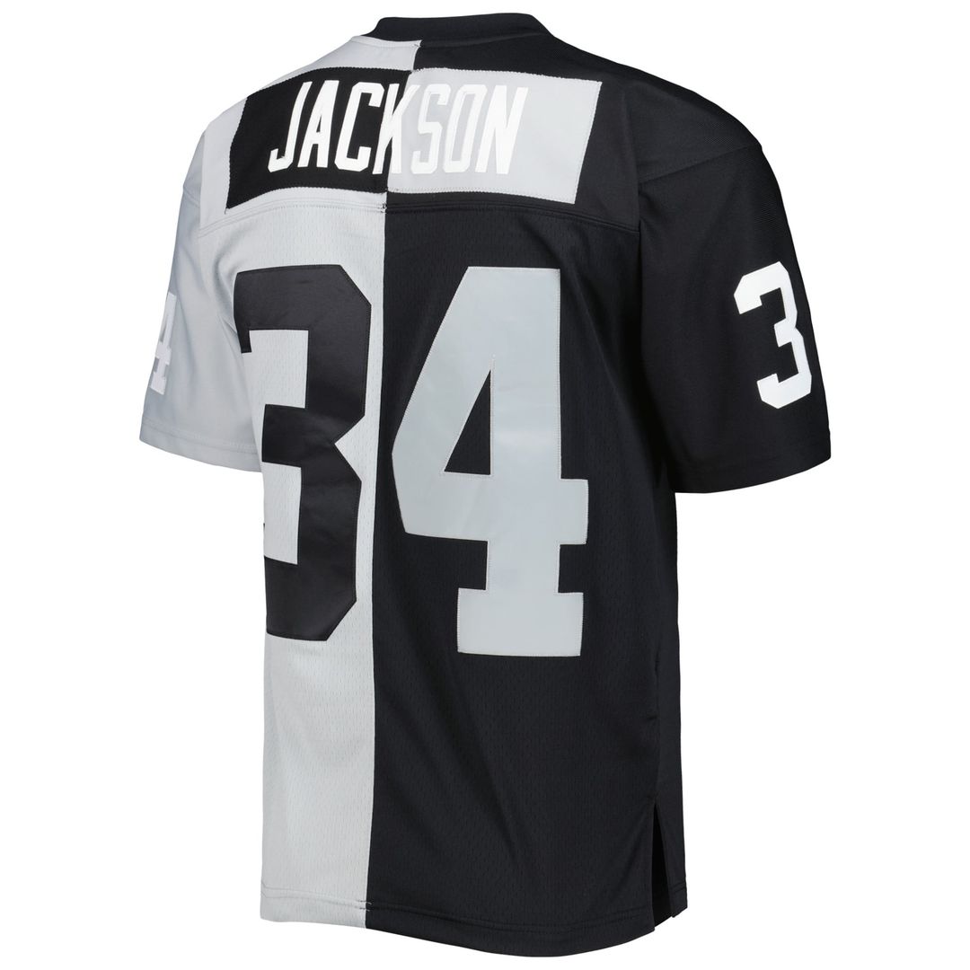 Bo Jackson Las Vegas Raiders Mitchell & Ness Black/Silver 1988 Split Legacy Replica Jersey