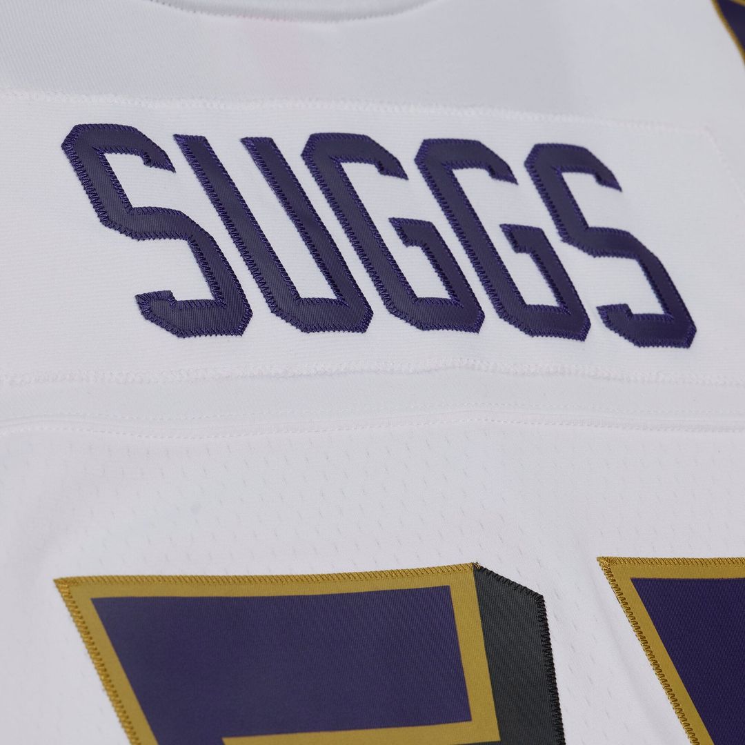 Terrell Suggs Baltimore Ravens Mitchell & Ness White 2003 Legacy Replica Player Jersey