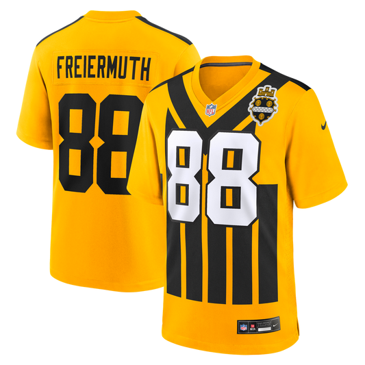 Pat Freiermuth Pittsburgh Steelers Nike Gold Alternate 1933 Throwback Game Jersey