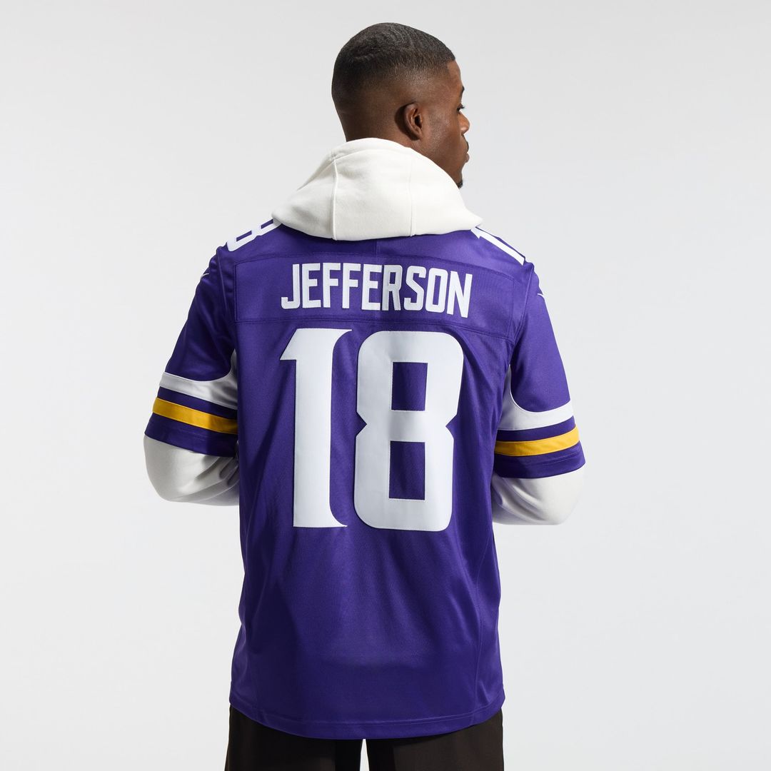 Justin Jefferson Minnesota Vikings Nike White Alternate Vapor F.U.S.E. Stitched Limited Jersey