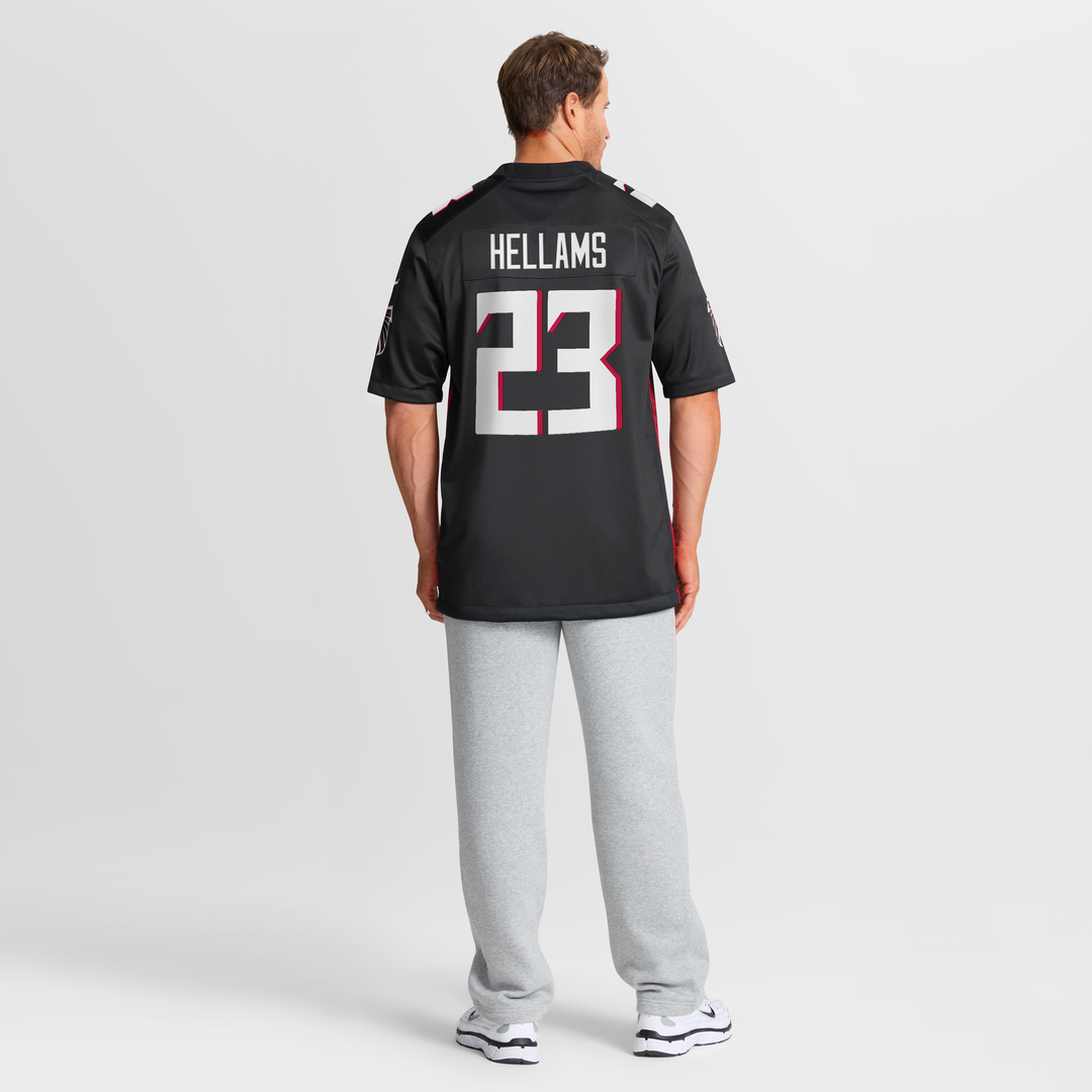 DeMarcco Hellams Atlanta Falcons Nike Black Team Game Jersey
