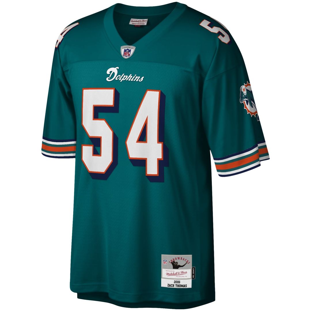 Zach Thomas Miami Dolphins Mitchell & Ness White Legacy Replica Jersey