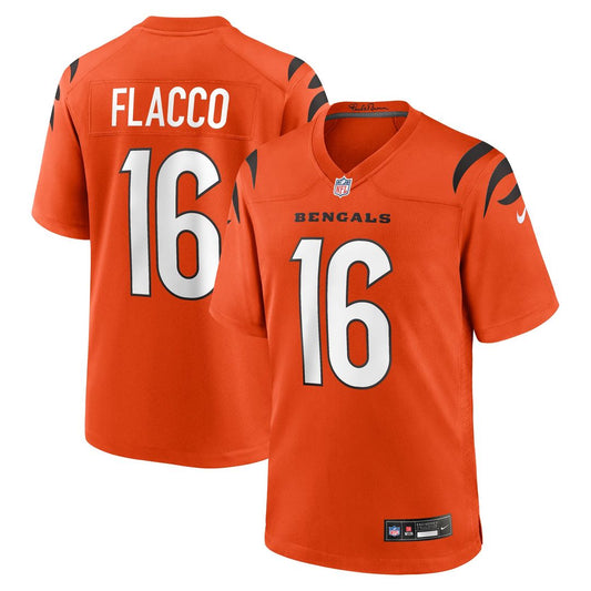 Joe Flacco Cincinnati Bengals Nike Orange Alternate Game Jersey