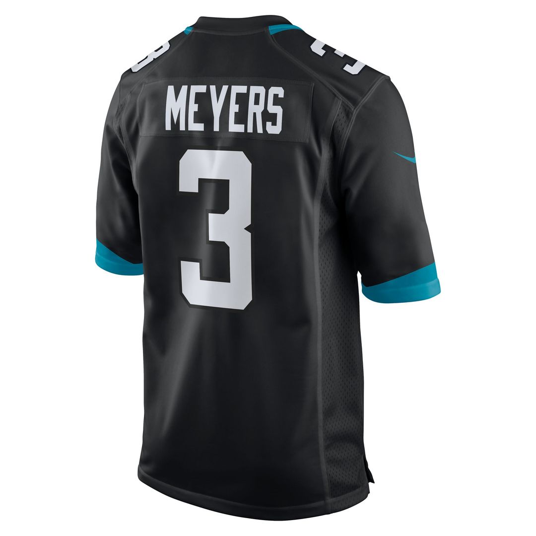 Jakobi Meyers Jacksonville Jaguars Nike Black Alternate Game Jersey