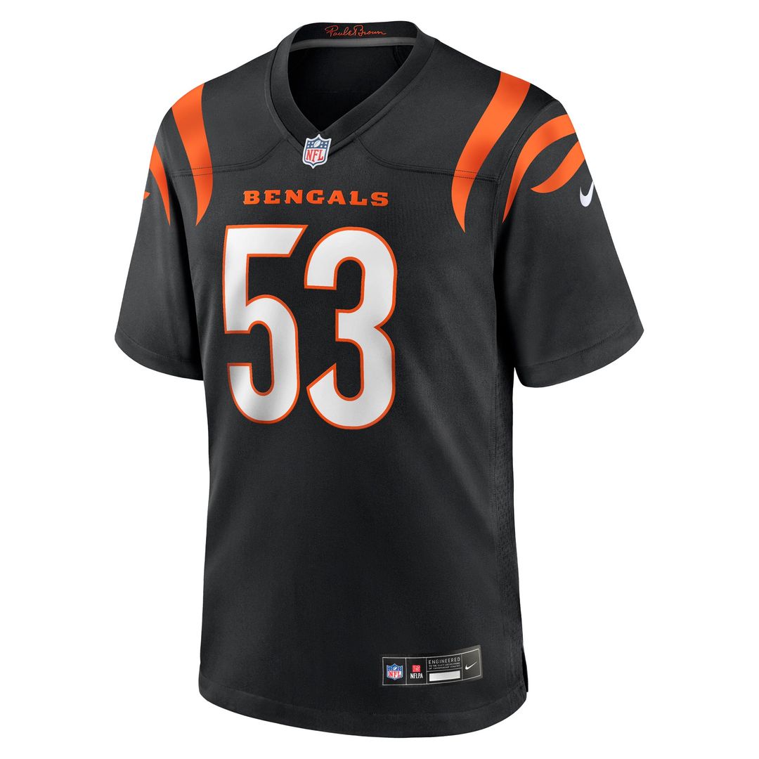 Boye Mafe Cincinnati Bengals Nike Black Team Game Jersey