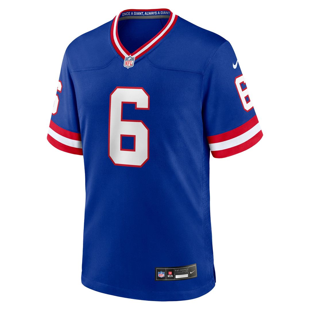 Jaxson Dart New York Giants Nike Royal Alternate 2 Classic Game Jersey