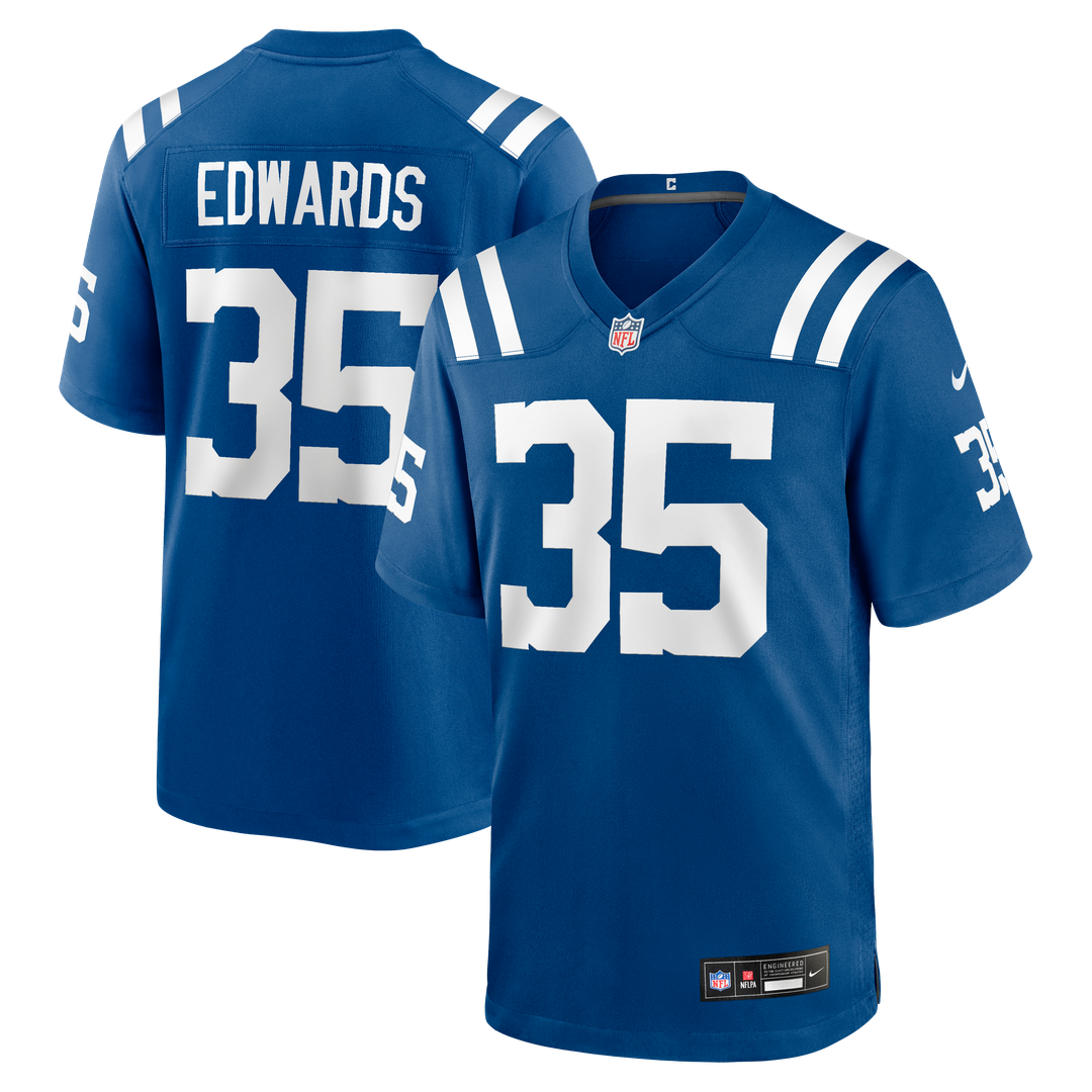 Johnathan Edwards Indianapolis Colts Nike Royal Team Game Jersey