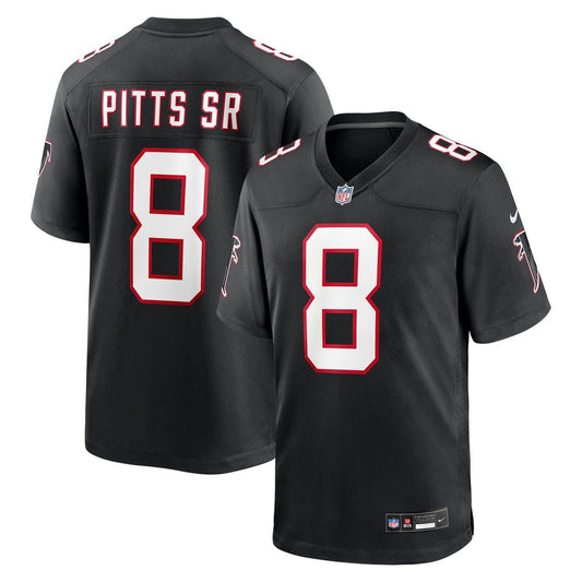Kyle Pitts Sr. Atlanta Falcons Nike Black Alternate Game Jersey