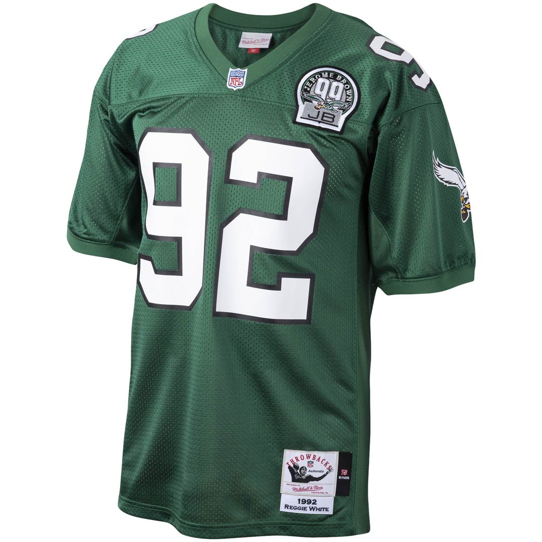 Reggie White Philadelphia Eagles Mitchell & Ness Green Authentic Throwback Retired Player Jersey