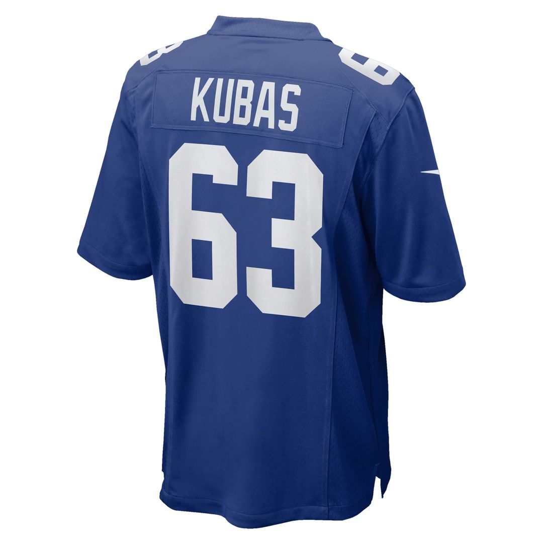 Jake Kubas New York Giants Nike Royal Team Game Jersey