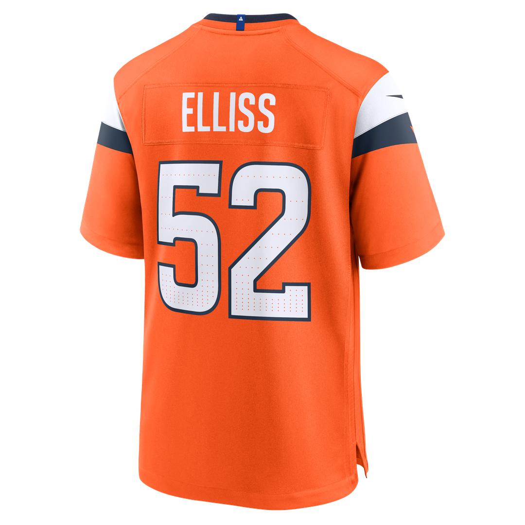 Jonah Elliss Denver Broncos Nike Orange Team Game Jersey