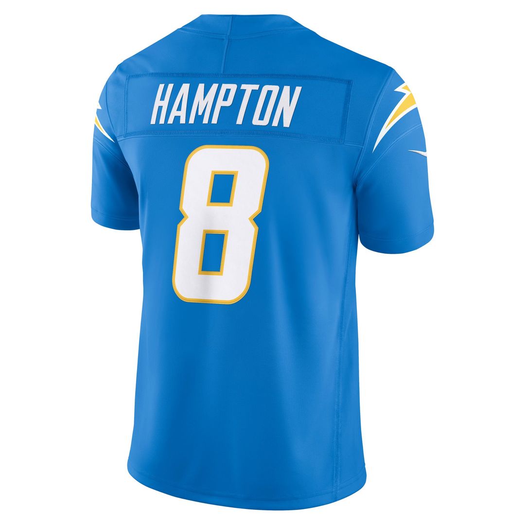 Omarion Hampton Los Angeles Chargers Nike Powder Blue Team Vapor F.U.S.E. Stitched Limited Jersey