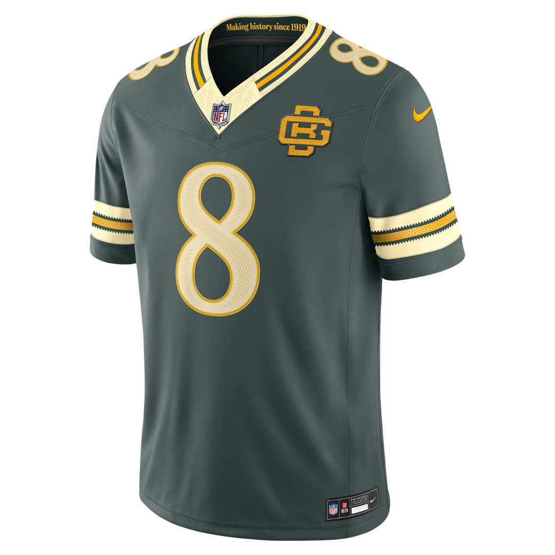 Josh Jacobs Green Bay Packers Nike Green 2026 Rivalries Collection Stitched Limited Jersey