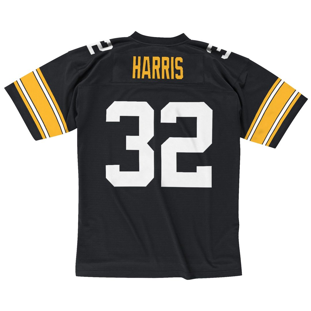 Franco Harris Pittsburgh Steelers Mitchell & Ness Black Legacy Replica Jersey