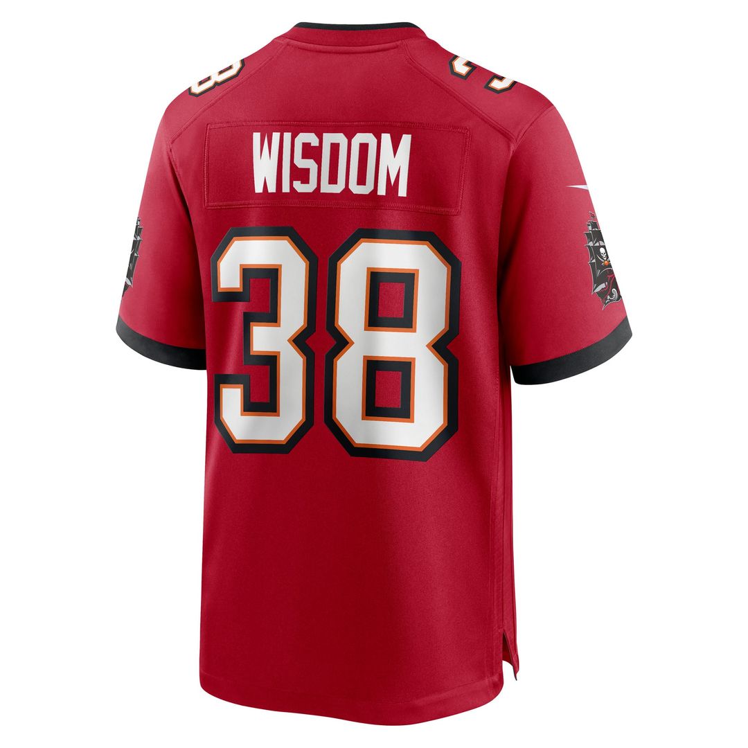 Rashad Wisdom Tampa Bay Buccaneers Nike Red Team Game Jersey