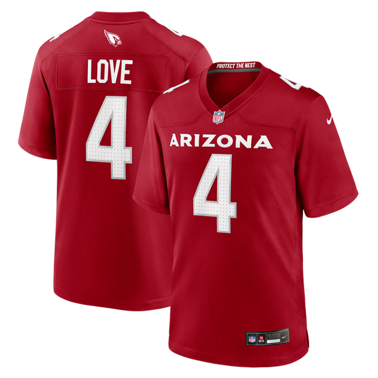 Jeremiyah Love Arizona Cardinals Nike Cardinal Team Game Jersey