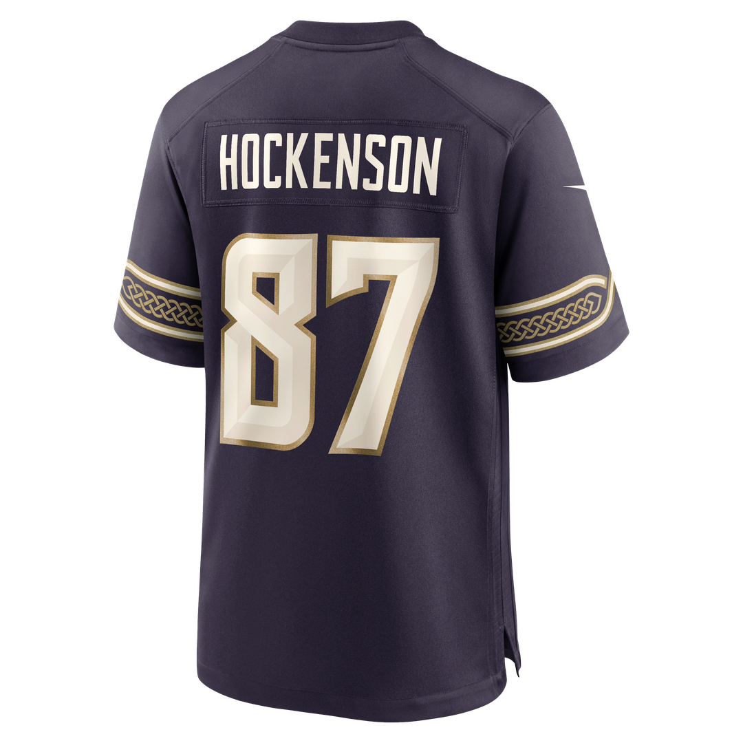 T.J. Hockenson Minnesota Vikings Nike Purple 2026 Rivalries Collection Game Jersey