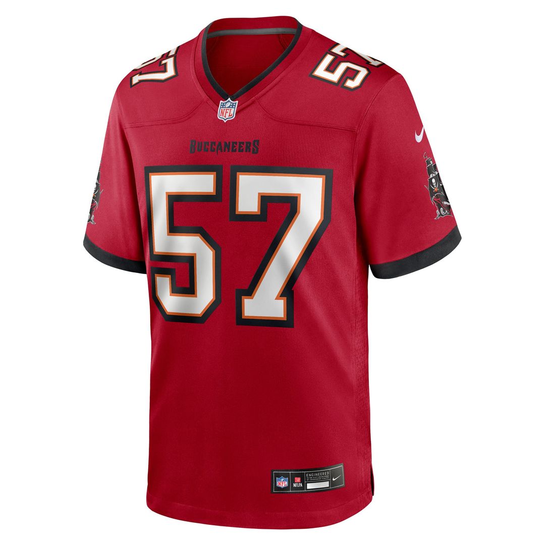John Bullock Tampa Bay Buccaneers Nike Red Team Game Jersey
