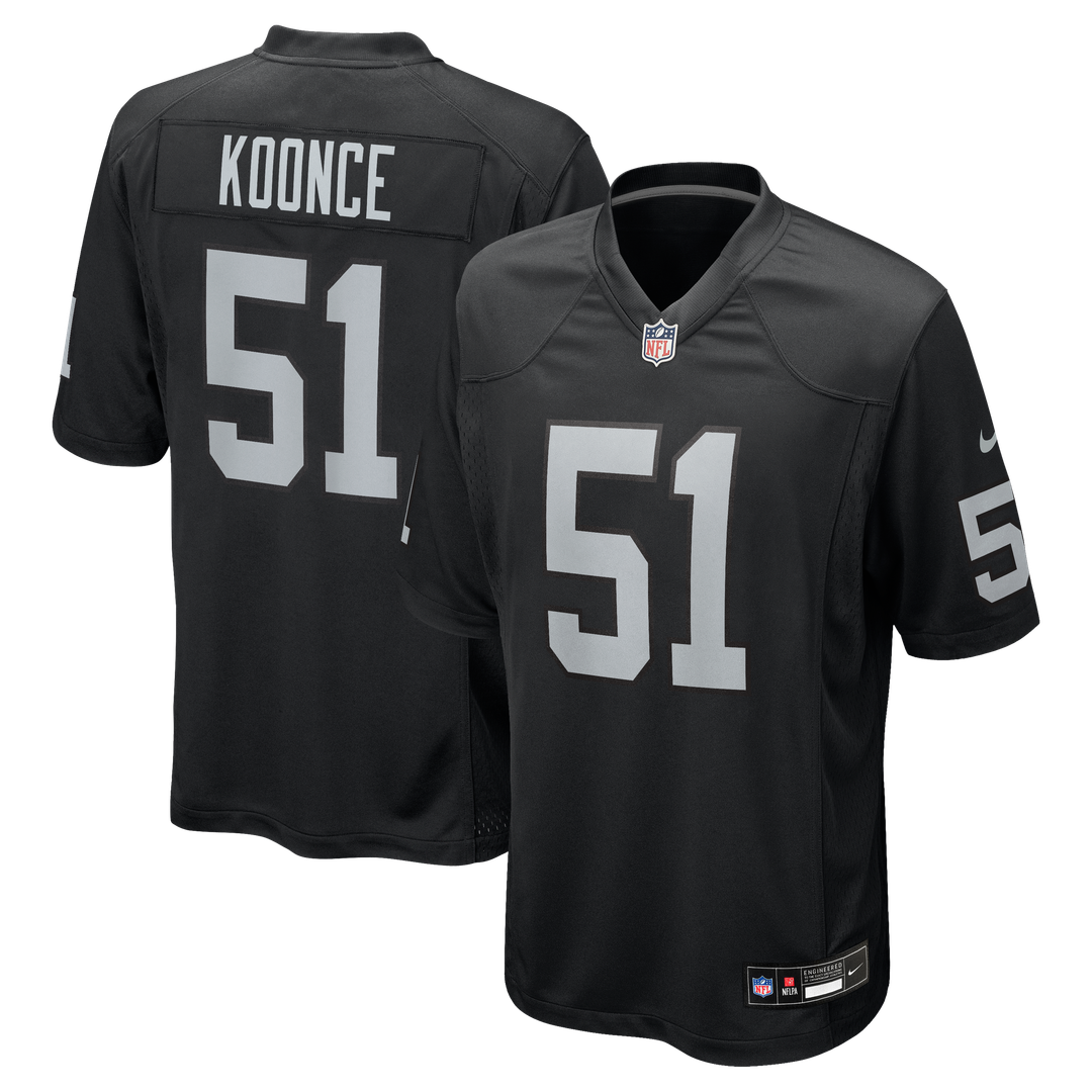 Malcolm Koonce Las Vegas Raiders Nike Black Game Jersey