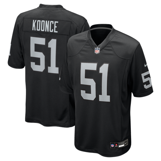 Malcolm Koonce Las Vegas Raiders Nike Black Game Jersey