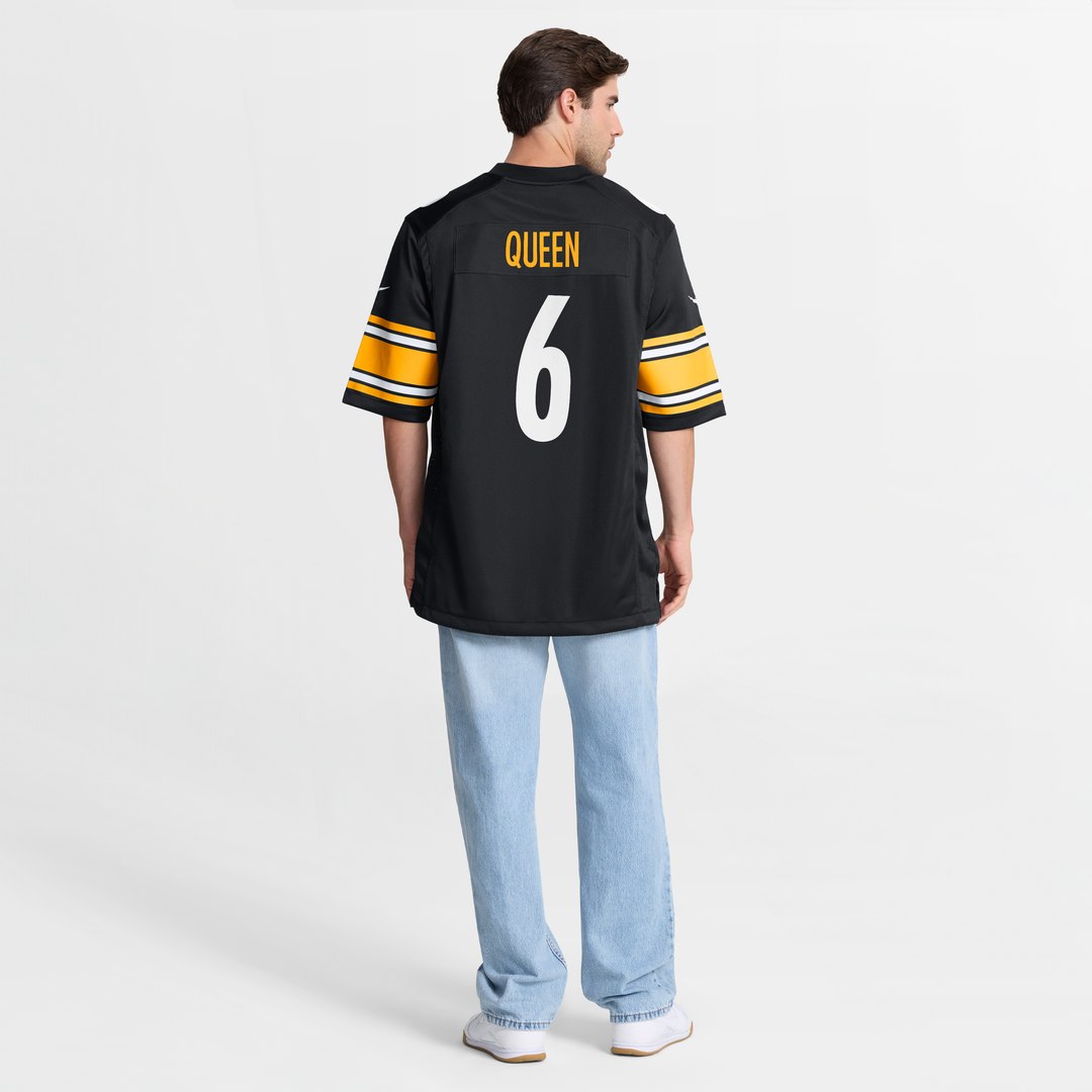 Patrick Queen Pittsburgh Steelers Nike Black Game Jersey
