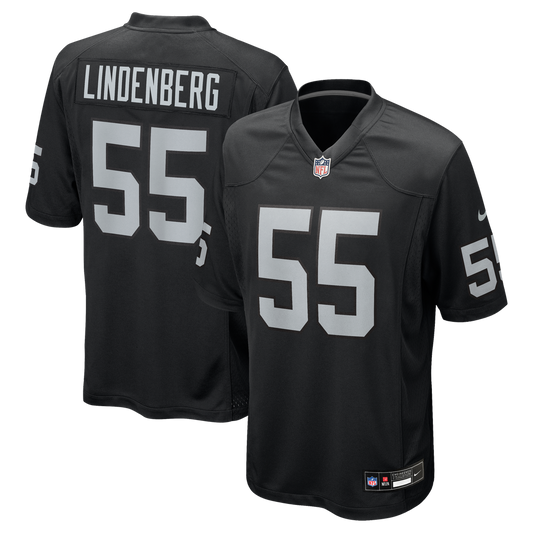 Cody Lindenberg Las Vegas Raiders Nike Black Team Game Jersey