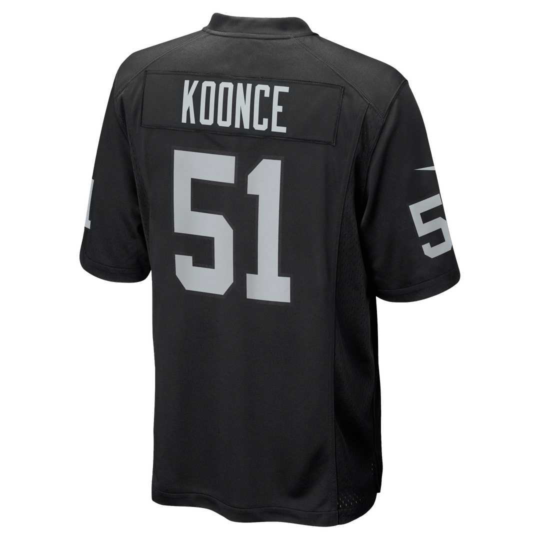 Malcolm Koonce Las Vegas Raiders Nike Black Game Jersey