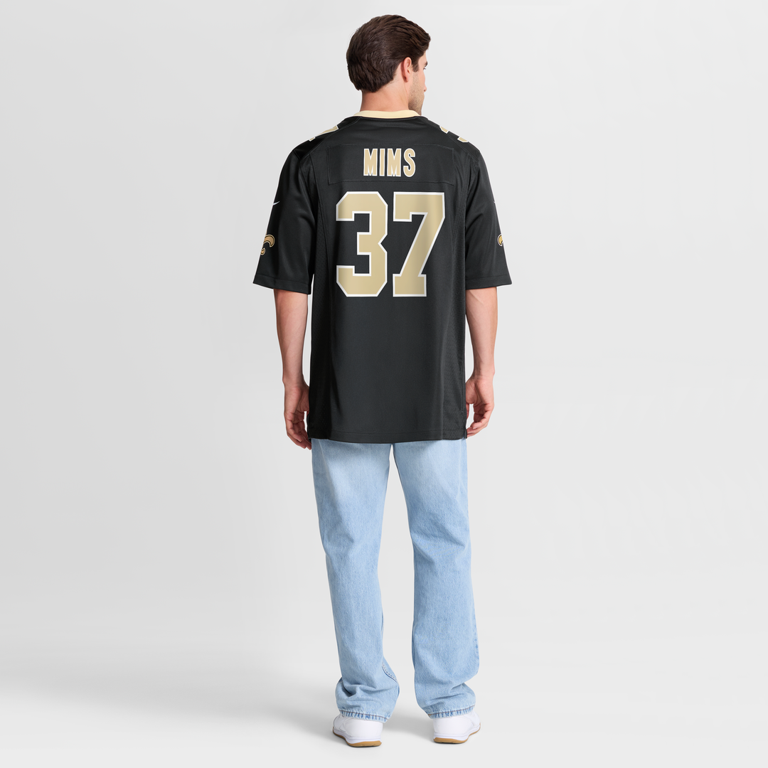 Jordan Mims New Orleans Saints Nike Black Team Game Jersey