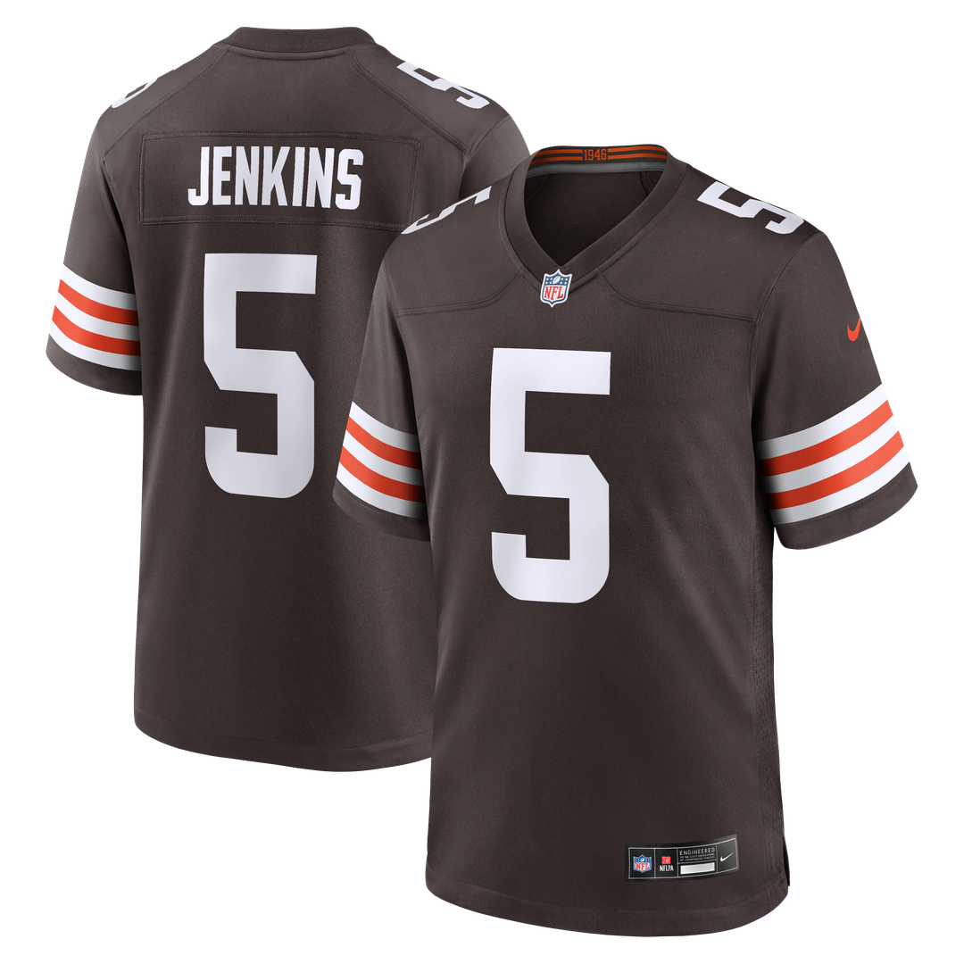 Rayshawn Jenkins Cleveland Browns Nike Brown Team Game Jersey