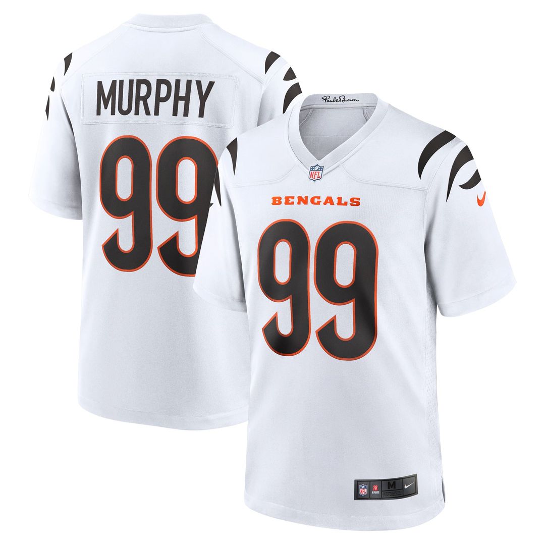 Myles Murphy Cincinnati Bengals Nike White Team Game Jersey