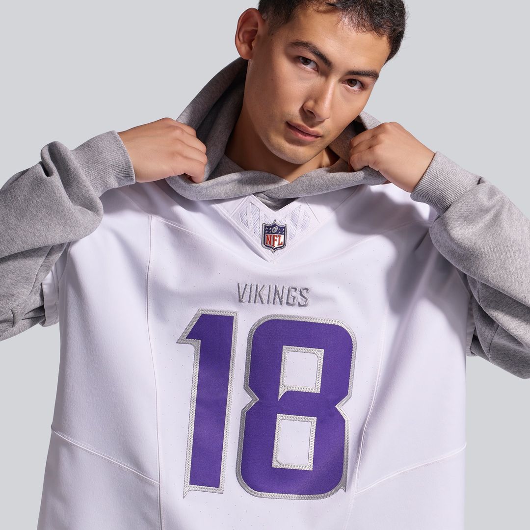 Justin Jefferson Minnesota Vikings Nike White Alternate Vapor F.U.S.E. Elite Player Jersey