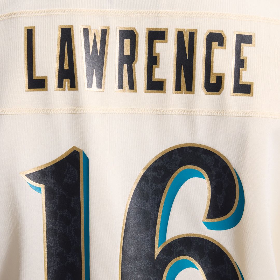 Trevor Lawrence Jacksonville Jaguars Nike Natural 2026 Rivalries Collection Game Jersey