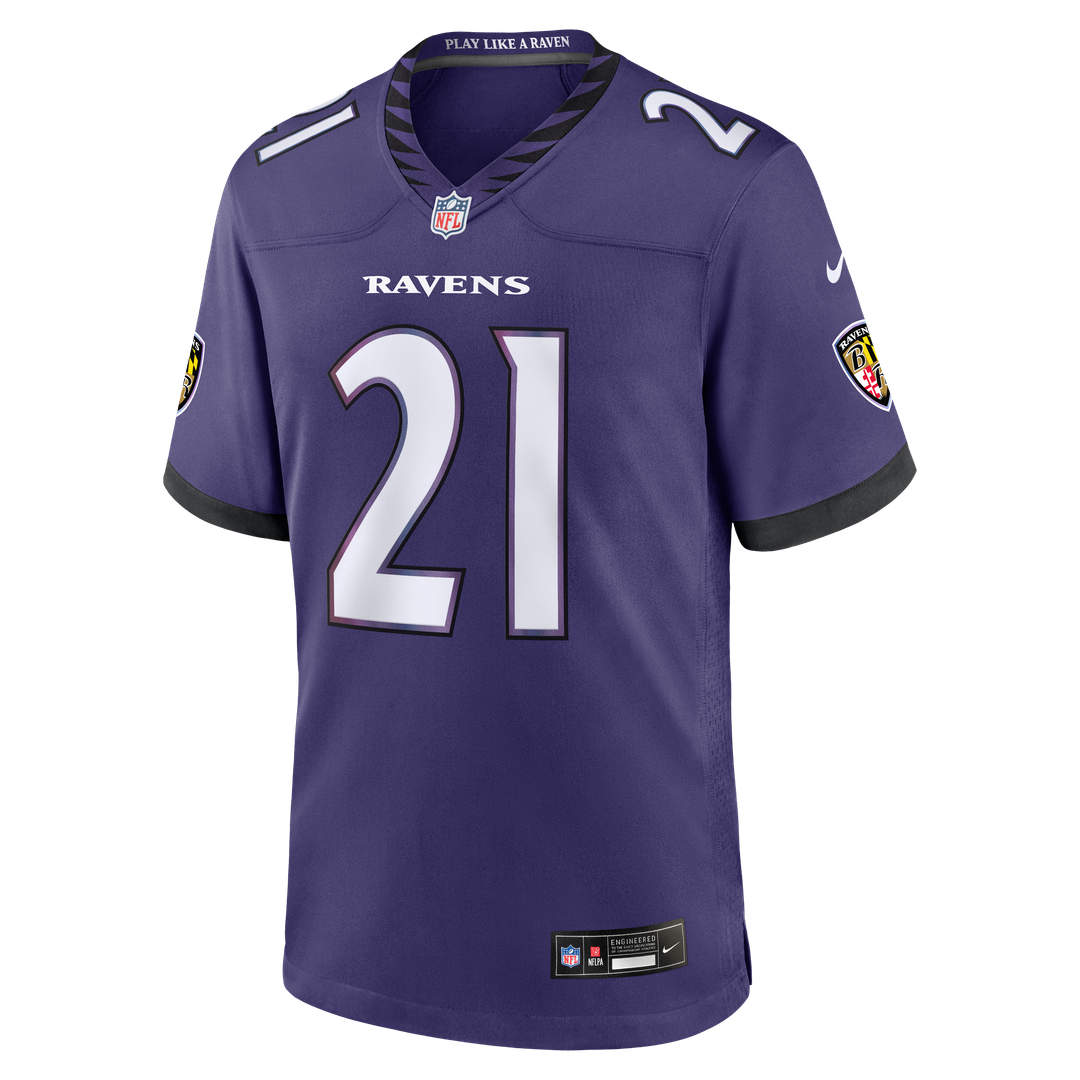 Jaylinn Hawkins Baltimore Ravens Nike Purple Team Game Jersey