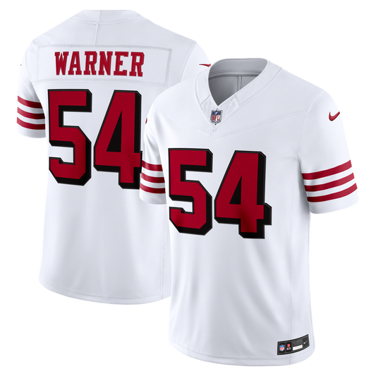 Fred Warner San Francisco 49ers Nike White Alternate Vapor F.U.S.E. Stitched Limited Jersey