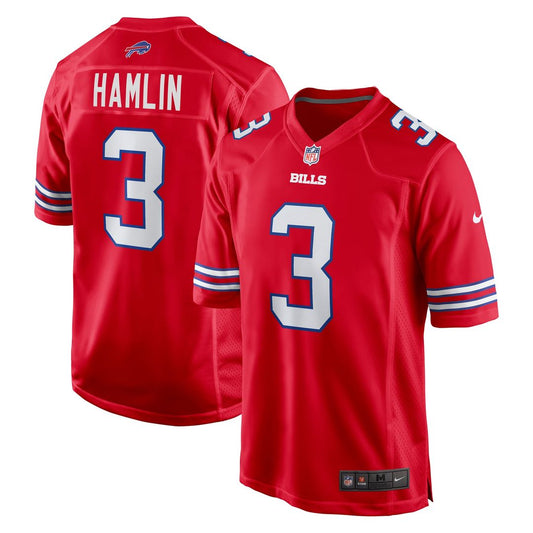 Damar Hamlin Buffalo Bills Nike Red Alternate Game Jersey