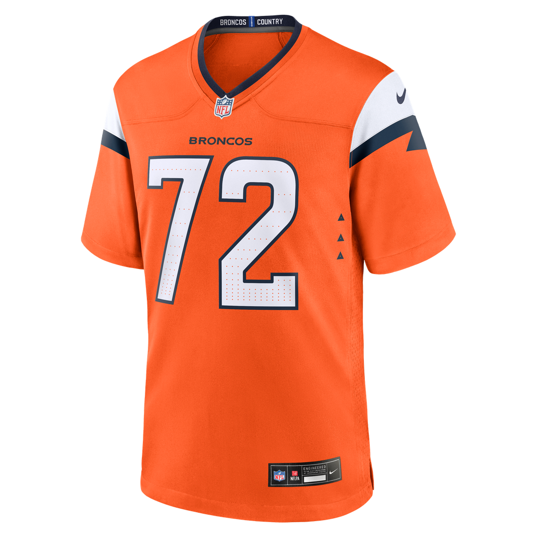 Garett Bolles Denver Broncos Nike Orange Team Game Jersey