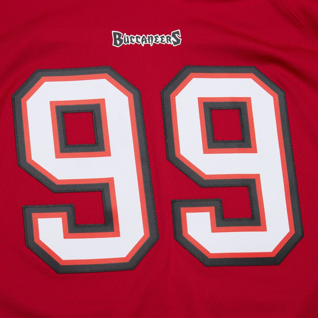 Warren Sapp Tampa Bay Buccaneers Mitchell & Ness Red 2002 Legacy Replica Jersey