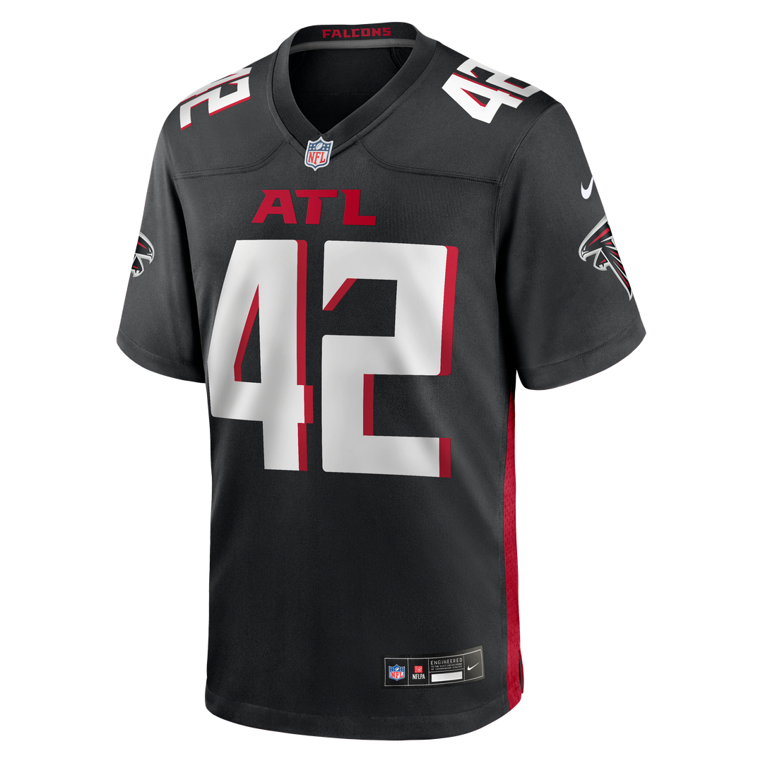 Josh Woods Atlanta Falcons Nike Black Team Game Jersey