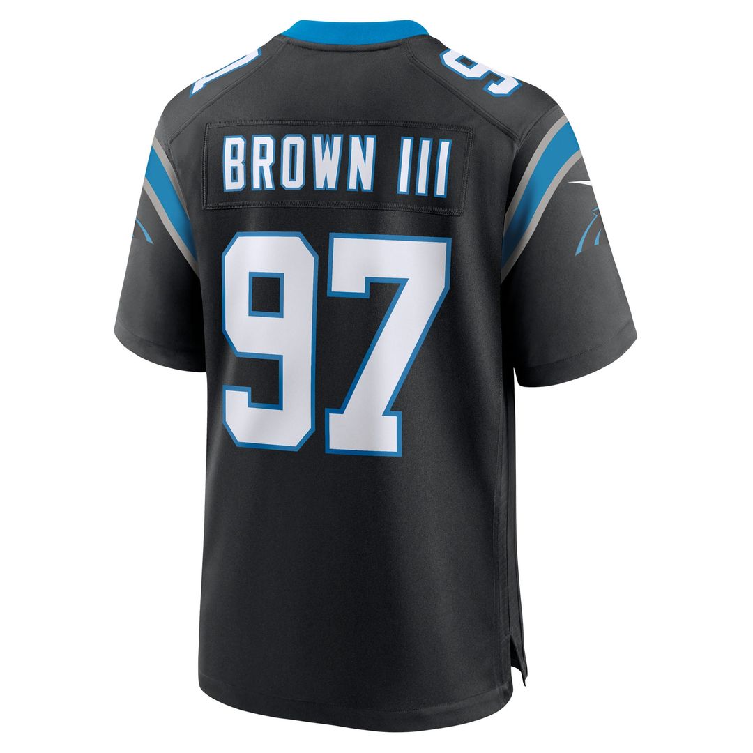 Bobby Brown III Carolina Panthers Nike Black Team Game Jersey