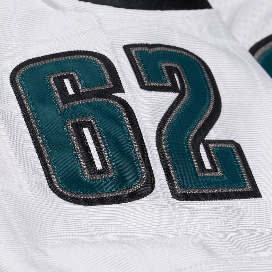 Jason Kelce Philadelphia Eagles Mitchell & Ness White 2011 Authentic Throwback Jersey