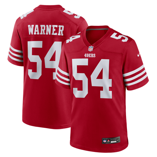 Fred Warner San Francisco 49ers Nike Scarlet Team Game Player Jersey