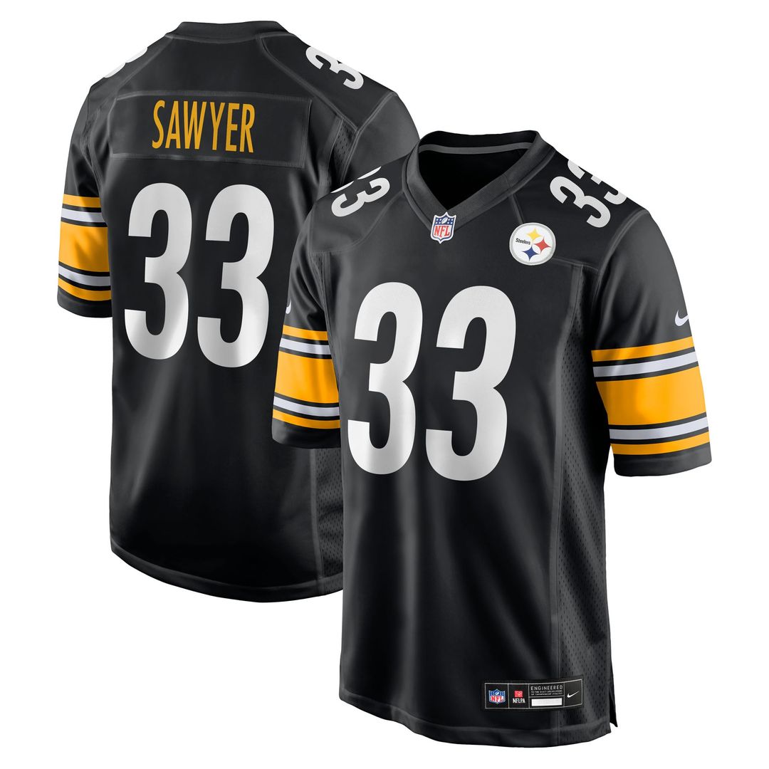 Jack Sawyer Pittsburgh Steelers Nike Black Team Game Jersey