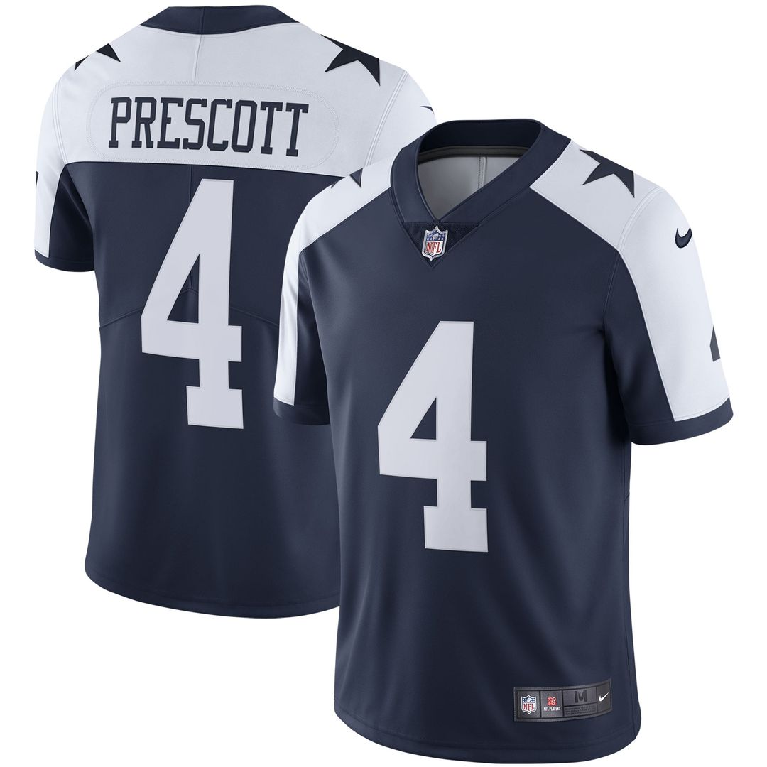 Dak Prescott Dallas Cowboys Nike White Vapor Limited Player Jersey