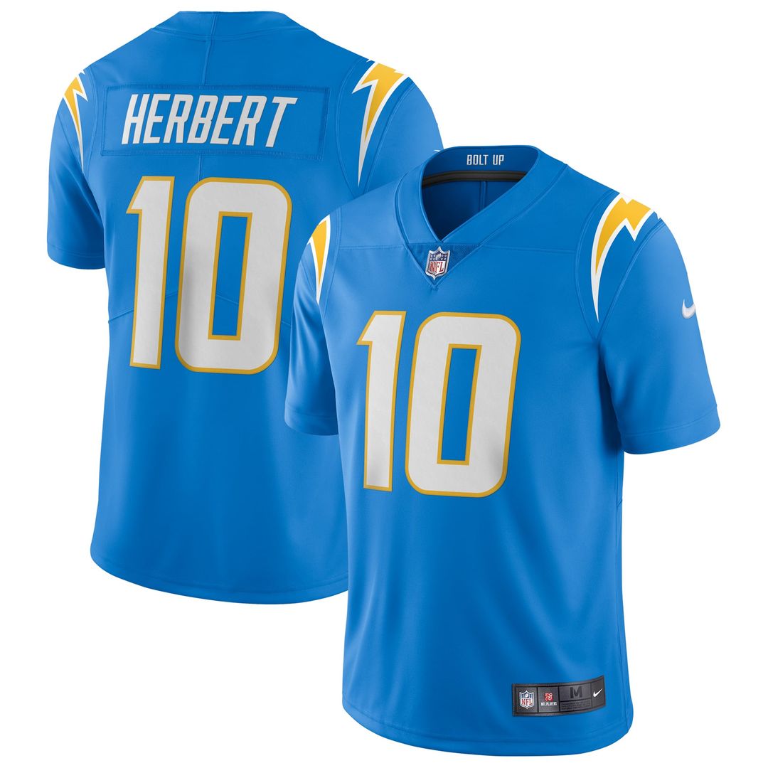 Justin Herbert Los Angeles Chargers Nike Powder Blue Vapor Limited Jersey