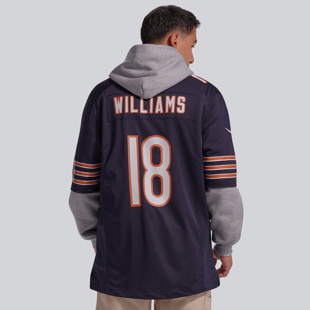 Caleb Williams Chicago Bears Nike White First Round Pick Player Game Jersey