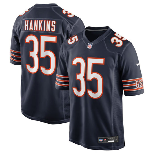 Deion Hankins Chicago Bears Nike Navy Team Game Jersey