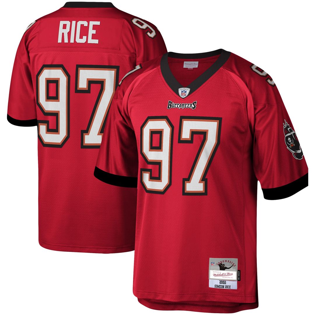 Simeon Rice Tampa Bay Buccaneers Mitchell & Ness Red Legacy Replica Jersey