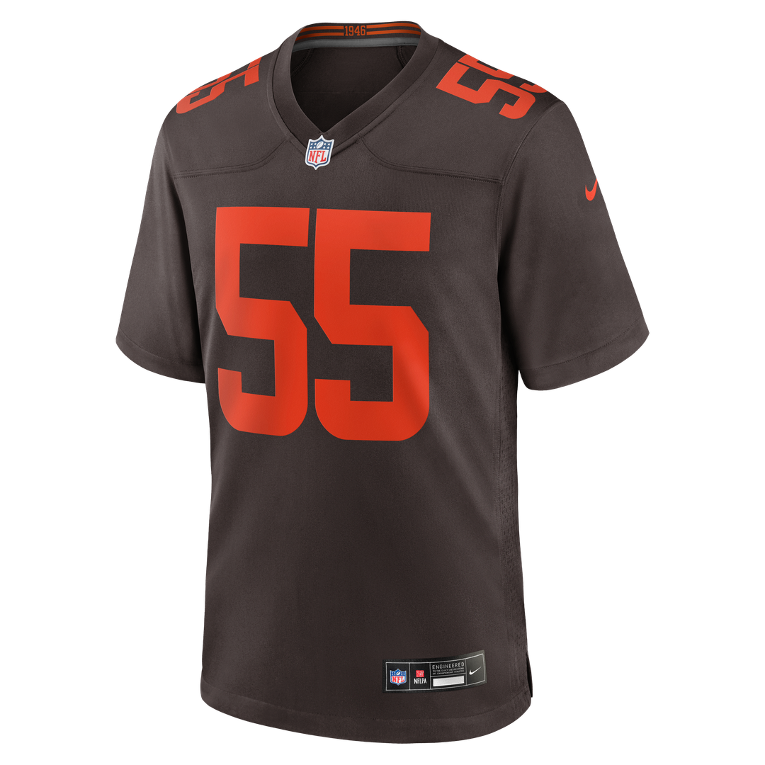 Spencer Fano Cleveland Browns Nike Brown Alternate Game Jersey